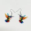 Hummingbird Earrings Stylish Jewelry Elegant Necklace Everyday Wear Jewelry Acrylic Texture Present for Trendsetters