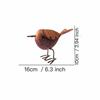 Metal Metal Birds Statue Rustic Style Metal Bird Ornament New Iron Art Birds  Patio