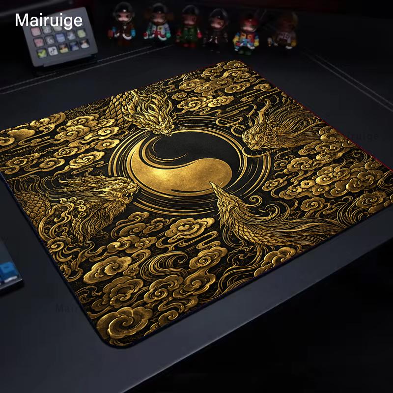 Yin-Yang Balance E-Sport Mauspade Gaming Dekoration PC Schreibtisch Zubehör Mauspade Teppich Büro Dekoration Setup Gamer Schreibtischpad