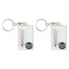 Pocket Survival Compass Multifunctional Guiding Compass Thermometer Keyring Pocket Sized Compass Keyring Compass Pendant