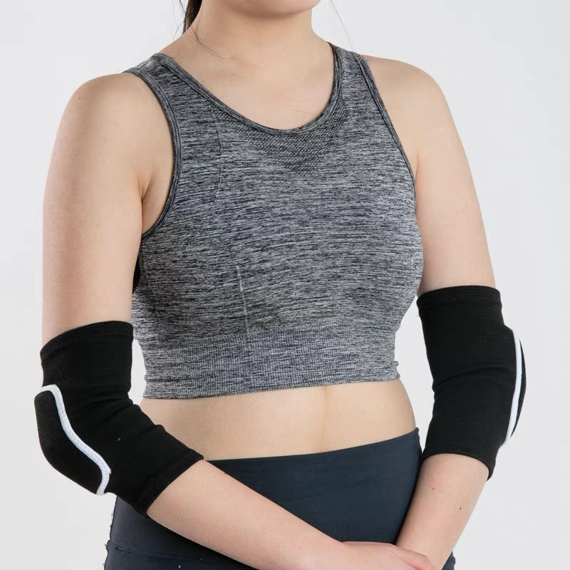 1Pair Sports Dance Sponge Elbow  Arm Brace Support Women Outdoor Workout Anti-collision Volleyball Tennis Elbow Compression Sleeves