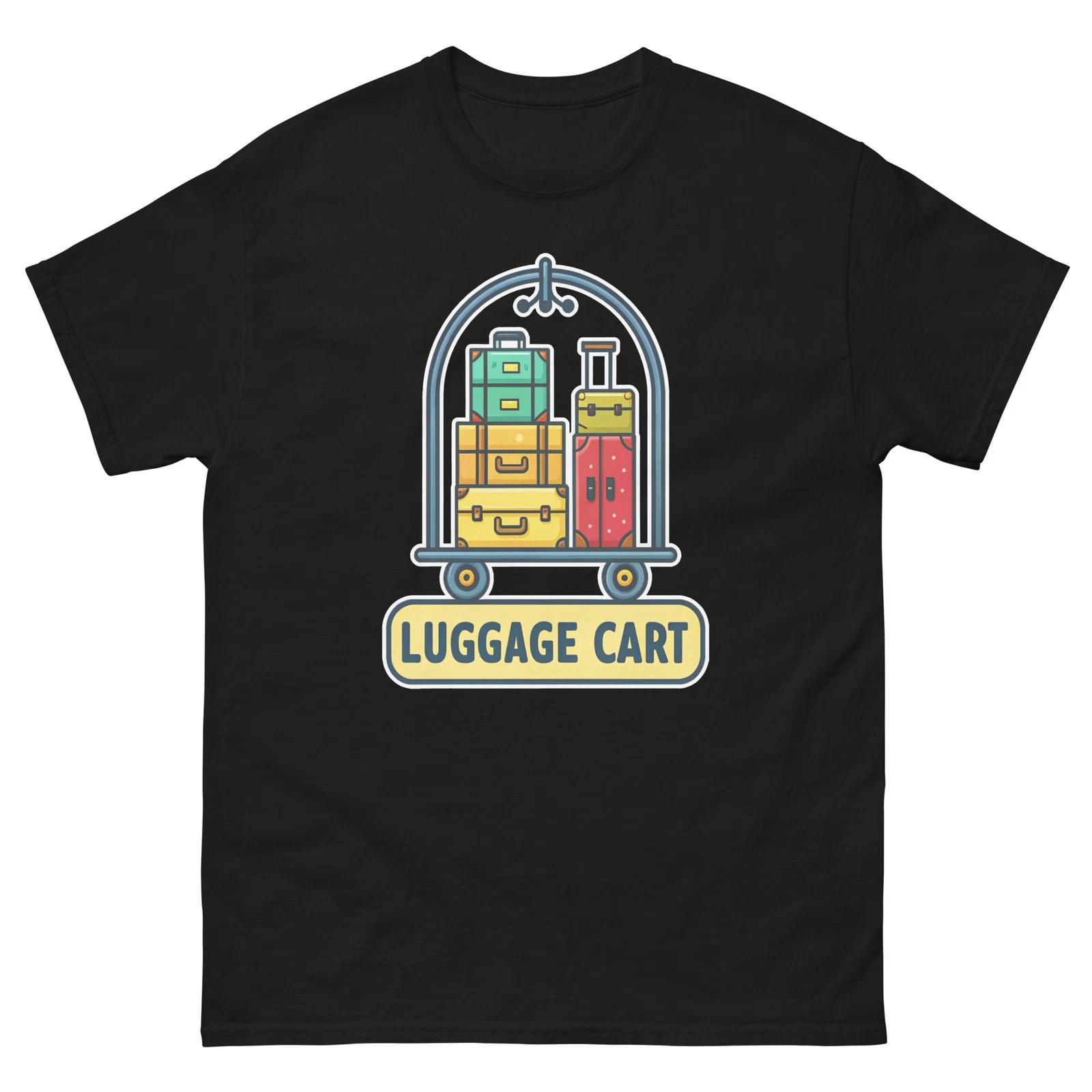 Luggage Cart Hotel Item Travel Motel T-Shirt M