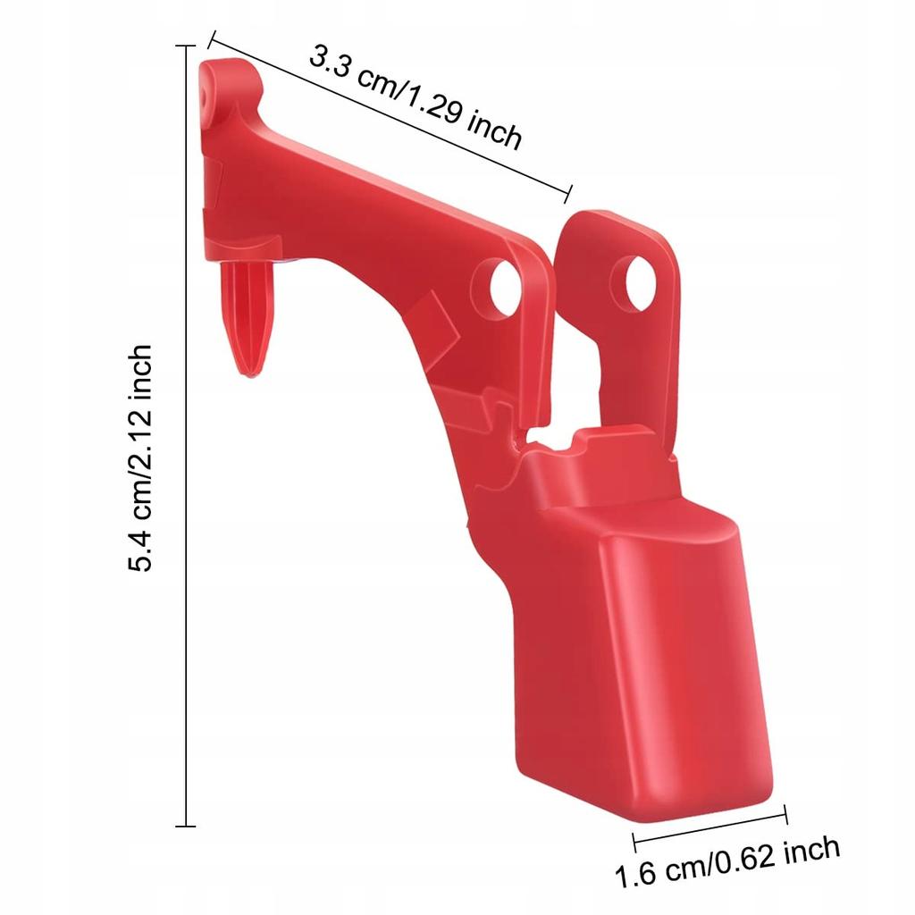 PowerFix Trigger V-Rot – Verstärkter Auslöseknopf für Dyson Staubsauger | Kompatibel mit V10, V11, SV12, SV14 | Hohe Verarbeitungsqualität