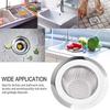 Stainles Steel Sink Filter Mesh Metal Floor Drain Net Food Slag Stopper Plug Bathtub Hair Catcher Deodorant Drainer Kitchen Tool