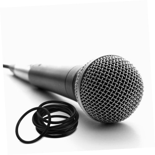 BIUDECO 10-Pack Shock Mount Microphone Holder Anti-Vibration Suspension with Universal Elastic Band for Condenser Microphones