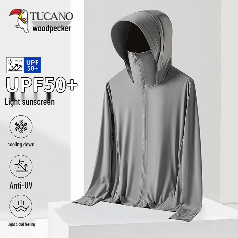 TUCANO Men s Ice Silk UPF50+ Sun Protection Hooded Jacket 4XL