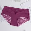 Women Ice Silk Seamless Low Waist Lace Sexy Breathable Ladies Panties
