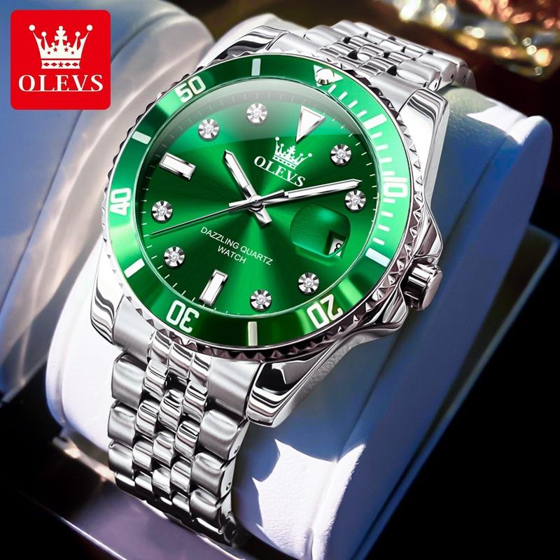 OLEVS Pánské hodinky Luxusní originální hodinky Quartz Trendy Módní Značka Automatic Date Vodotěsné pánské hodinky