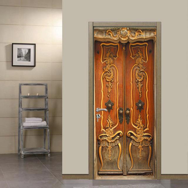 Spray Pattern DIY Door Wall Stickers Home Decor Living Room Children Room Porch Removable Waterproof Self-adhesive Wall Paster