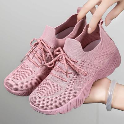 Mesh Breathable Women Casual Sneakers Lace-up Vulcanized Shoes Ladies Platform Sneakers Female Shoes Plus Size Zapatos De Mujer