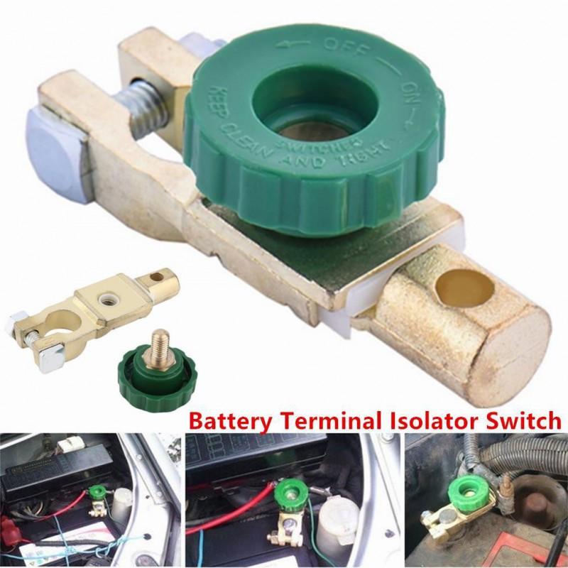 Car Electrical Isolator Switch Rotary Disconnect Power Off Cut-off Terminal Battery Anti-Leakage Automotive Truck Accessory
