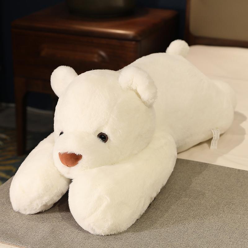65-120cm Plush Panda Toys Lying Plush Stuffed Fluffy Bear Puppy Doll Lovely Animal Plush Pillow Birthday Gift
