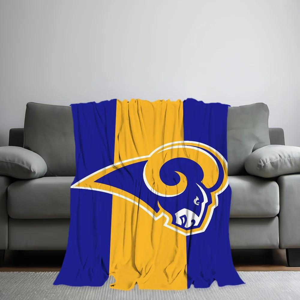 L-Los A-Angeles R-RamsS Skicomfort Warm Soft Home Kids Lunch Blanket Suitable For Living Room Office Daily Travel Gifts