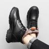 Mode Wanderschuhe Herren Winter Outdoor Warmes Fell Rutschfest Mode Luxus Outdoor Arbeit Schneestiefel Schuh Winter Bequeme Trekkingschuhe