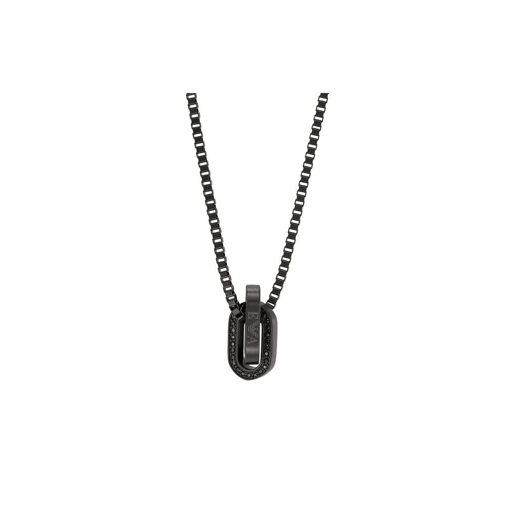 Emporio Armani Fashion Diamond Pendant Necklace Men necklace Black EGS2928001