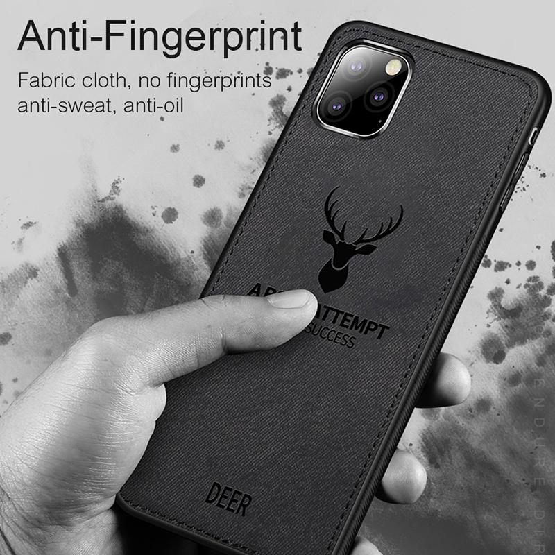 For OPPO A6S A6T Pro Case Luxuy Brand Cloth Texture Deer Fabric Jeans Elk Cover for OPPO A6 Pro Phone Casing