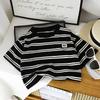 Stripe Lover! Toddler Boys' Handsome Striped Short-Sleeve T-Shirt - Round Neck, Pure Cotton Base Layer