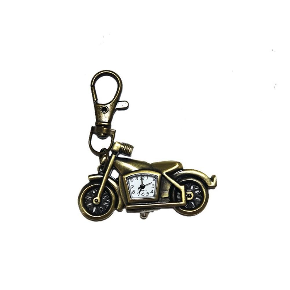 Vintage Design Pocket Watch Retro Creative Durable Keychain Watch Lightweight Quartz Movement Vintage Pendant Key Decoration