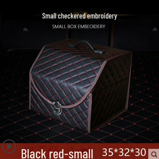 

Складной кожаный ящик для хранения в багажнике автомобиля со съемными отсеками Car Trunk Storage Box