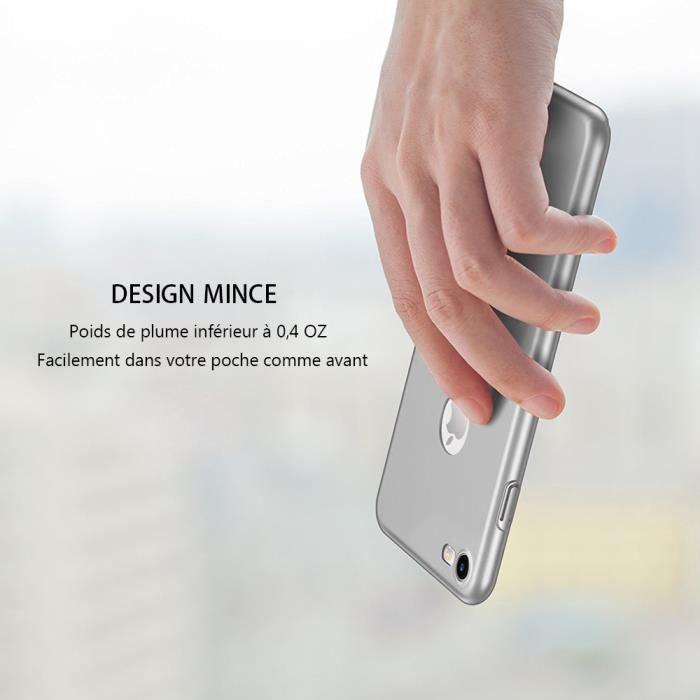 Cover per iPhone 8 Plus - Argento - Ultra Sottile - Antigraffio - Antiurto - Flessibile