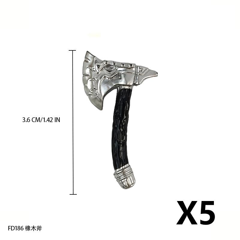 MOC Medieval Building Block Soldier Figure Weapon Accessories Battle Axe Bow Arrow Sword Sheath Shield Assembly Puzzle Brick Toy