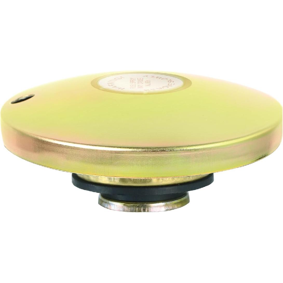 Vented Fuel Diesel Tank Cap, Venting Pressure Fuel Gas Cap for 2 Inch Base, Gold