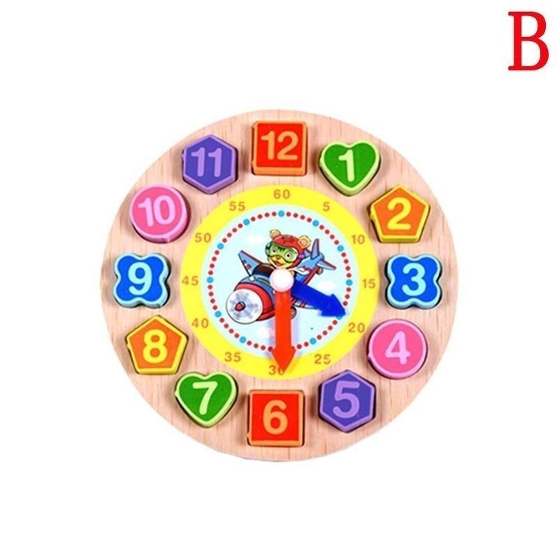 

Simingyou 4 модели пазлов 1 шт. животные мультфильм обучающая игрушка детские цифровые деревянные часы B