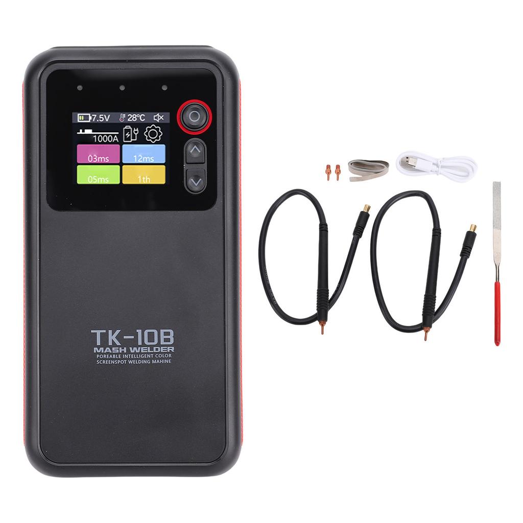 Battery Spot Welder 1.8 Inch Display Screen 5000mAh Adjustable Output Portable Spot Welding Machine for 0.1 0.25mm Ni