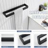 30cm Aluminum Wall Mounted Towel Rack For Bathroom Space Saving Secure Hold Hand Towels Vertical Horizontal Install