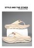 Trendige rutschfeste Flip-Flops für Herren: Neuer Stil Dicke Sohle Outdoor Sport Strand Sandalen