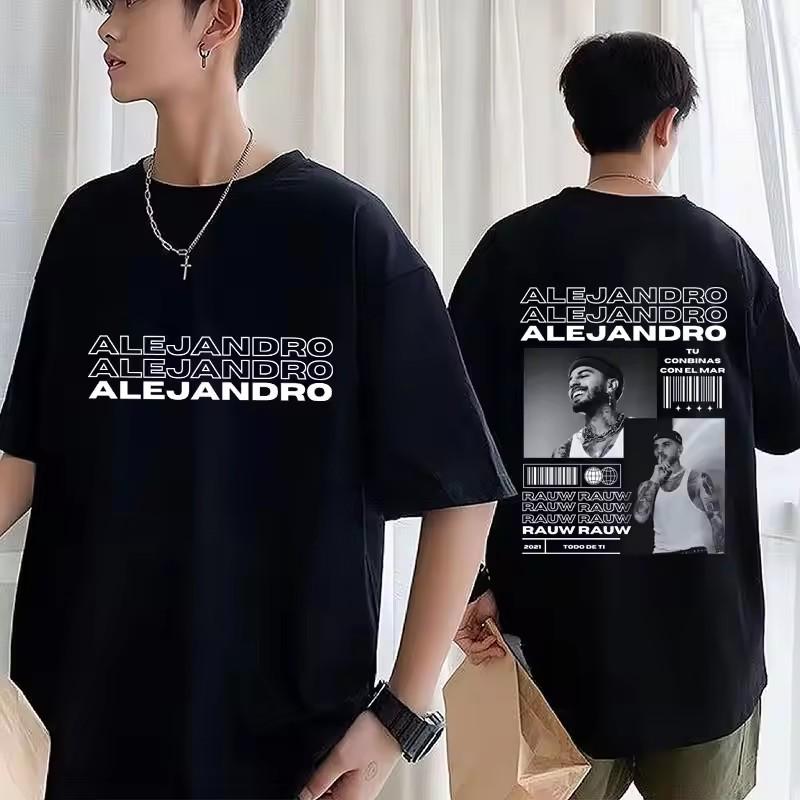 Singer Rauw Alejandro Music Album Todo De Ti Tshirt Unisexs Vintage Gothic Fashion Tee Shirt High Quality Cotton Street TShirts