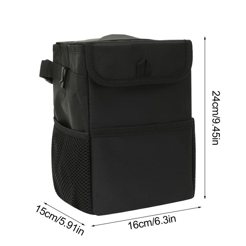 Foldable Car Trash Can Automotive Traveling Garbage Container Can Vehicle Dustbin Leakproof Storage Solution For Umbrella Mobile