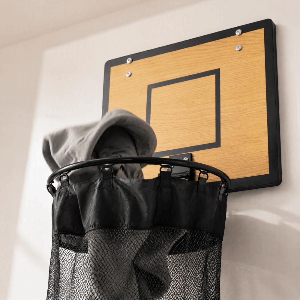 No Drilling Required Basketball Hoop Laundry Basket Bathroom Shower Area