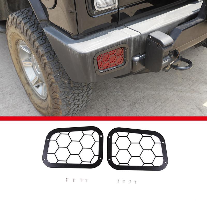 

For Hummer H2 2003-09 Carbon steel Black Headlight Cover Front Fog Light Turn Light Cover Protective Mesh Cover Car Accessories