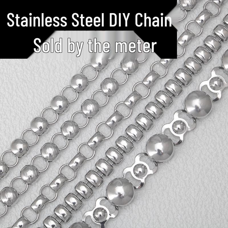 

Handmade DIY Stainless Steel Necklace Bracelet Clavicle Chain Accessories