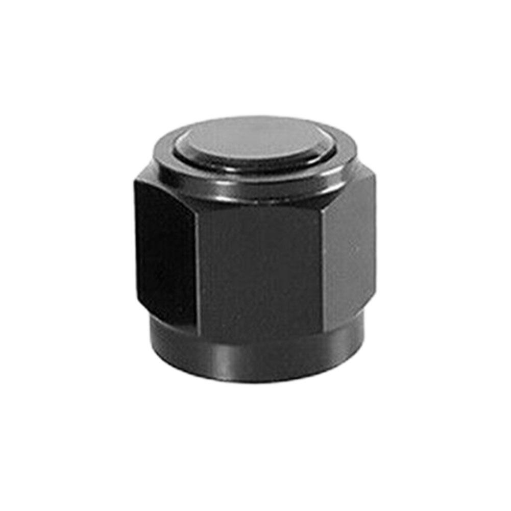 AN4 AN6 AN8 AN10 Fuel Tube Plug Nut Black Tube Nut Fitting Female Flare End for Car Modified Accessories for Auto Vehicle Parts