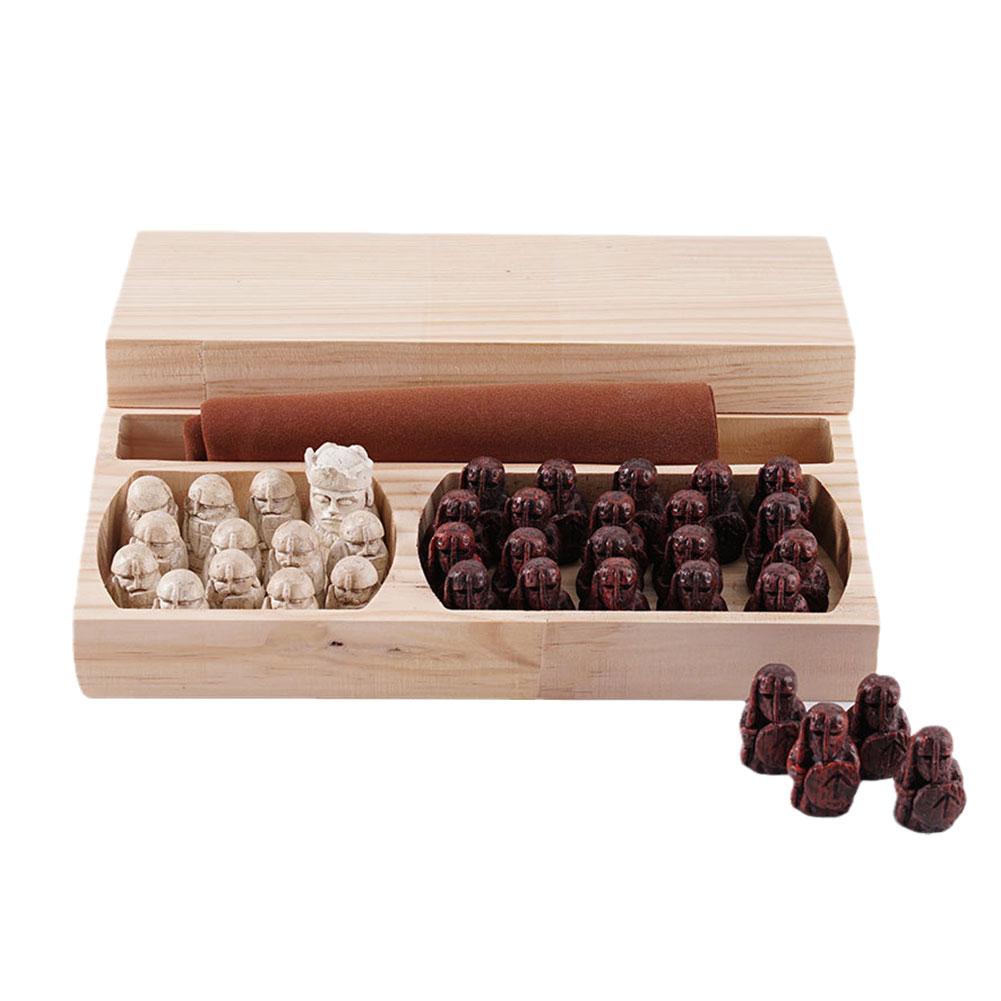 New Traditional Strategy Portable Board Game Crafted For Adults Kids Classic Two Player Tabletop Travel Vintage Viking Ches C8K2