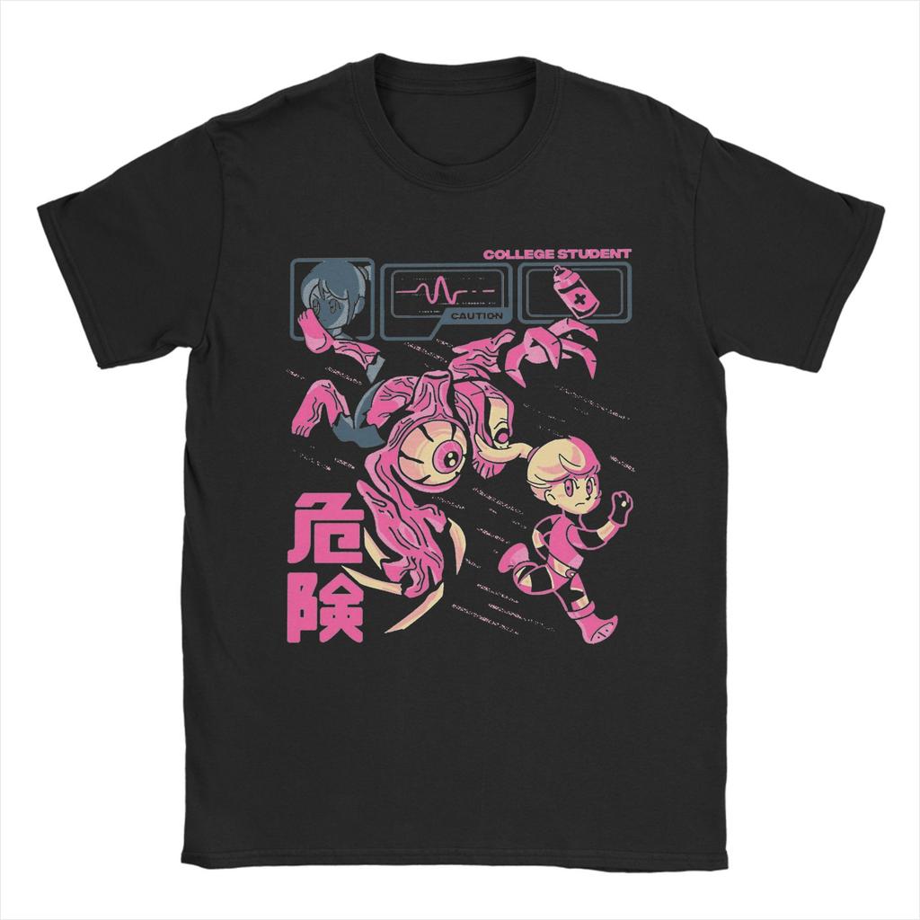 Casual Residents Evils Game T-Shirts for Men Round Neck Cotton T Shirts I Heart Leon Kennedy Short Sleeve Tees Clothing