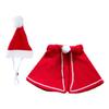 Holiday Pet Cloaks Outfit Christmas Comfortable Washable Polyester Cats Apparels Photo Props