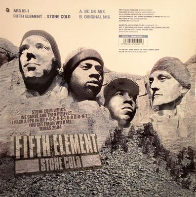 12-Zoll Schallplatte FÜNFTES ELEMENT - Stone Cold Teil 1 ARX0161 Architecture 2004 UK Dance & Electronica Gebraucht