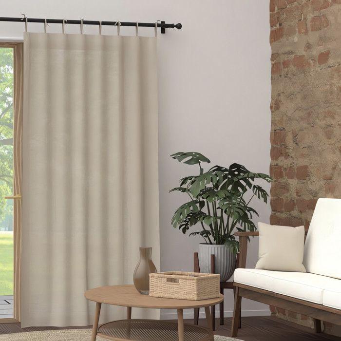 Voile à nouettes en coton 135x250 cm PANAMA lin, par Soleil d'Ocre