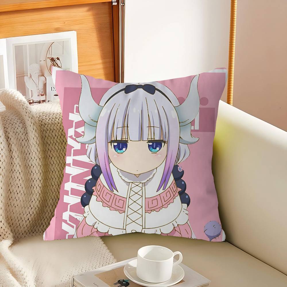 K-Kanna Kamui Cartoon Pillow Gift Home Office Decoration Pillow Bedroom Sofa Car Cushion CoverPillow Case