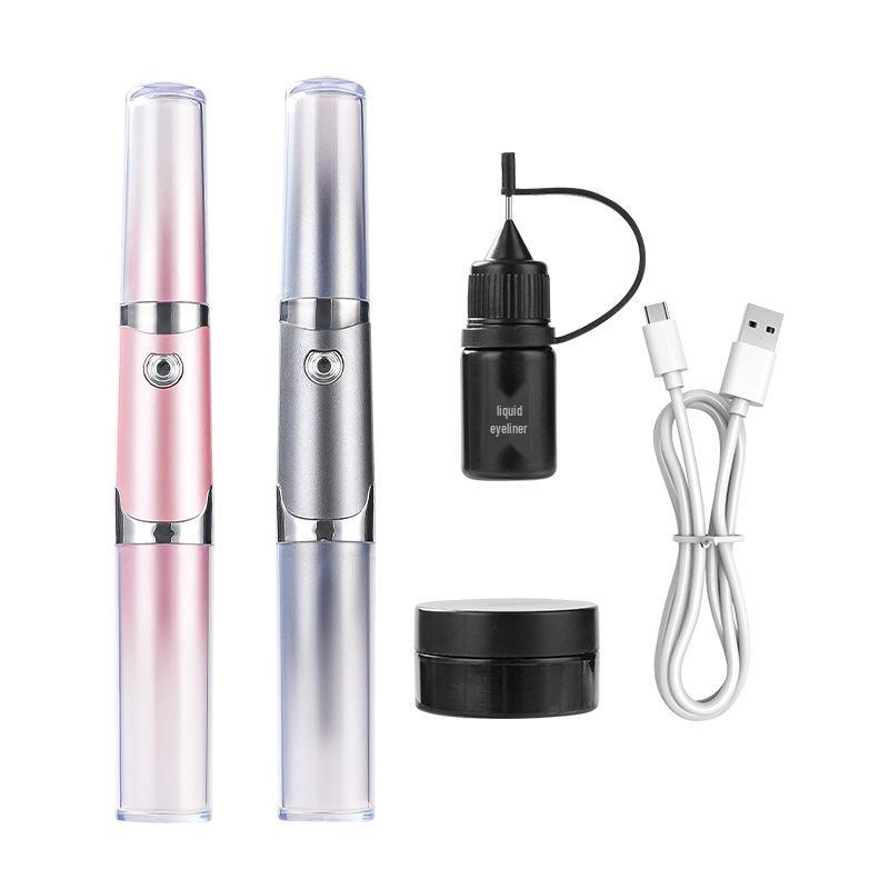 All-in-One Electric Heated Eyelash Curler & Eyeliner Makeup Tool