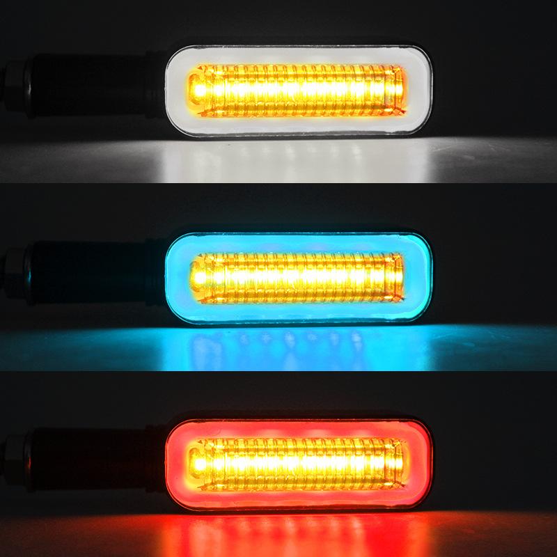 10mm Motorcycle LED Turn Signals Light Blinker Flowing Water Indicators Lamp Flasher Front Rear Lamp For Kawasaki Yamaha Honda