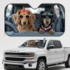 1pc Adorable Dachshund Glasses Car Sun Visor - All-Day Sun Protection, Stylish Dog Design For Enhanced Driving Comfort, Perfect