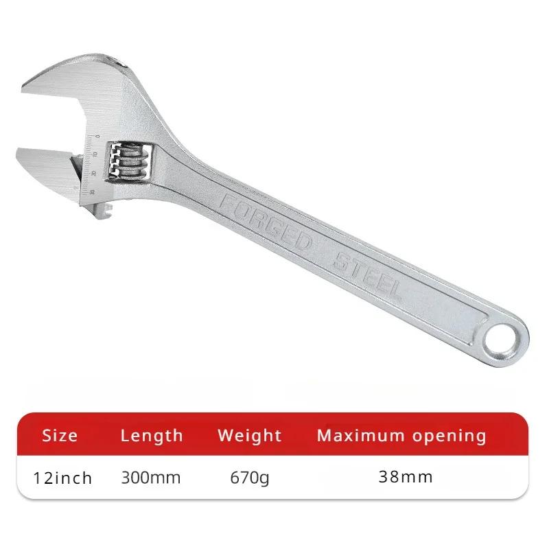 Large Adjustable Key Openin Long Handle Key Universal Clamp CR-V Steel Mechanical Workshop Tools Repair Manual