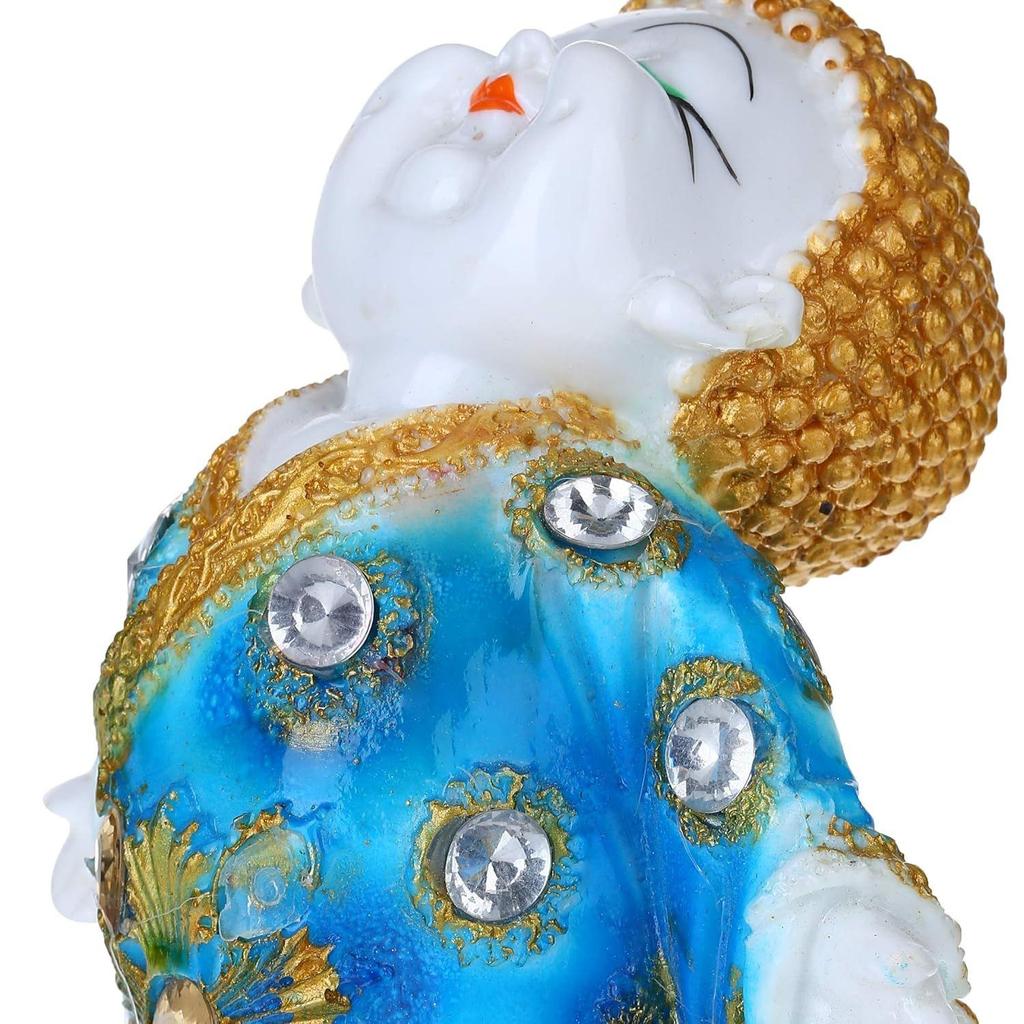 Polyresin Buddha Idol, Marble Buddha Statues Showpiece Lord Buddha Idol, Buddha Monk Statue, Showpiece for Home Decor