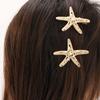 Ocean Series Women's Hair Accessory, Including Starfish Hairpin and Faux Pearl Starfish Hair Clip Boho