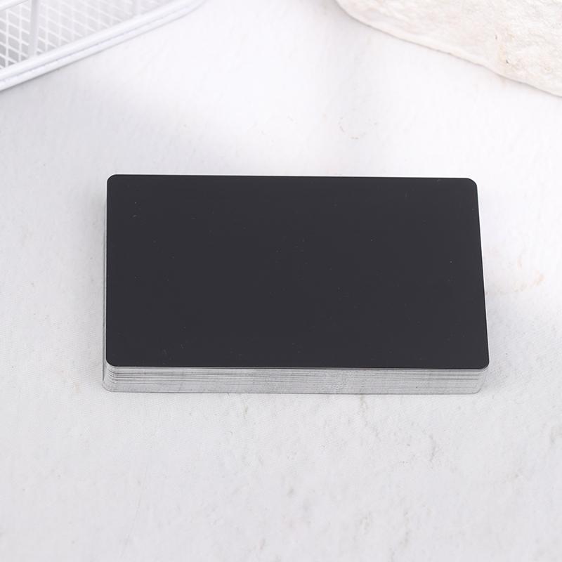 50Pcs Laser Engraving Blanks Aluminum Sheet Laser Engraving Business Card Multipurpose Diy Gift Cards