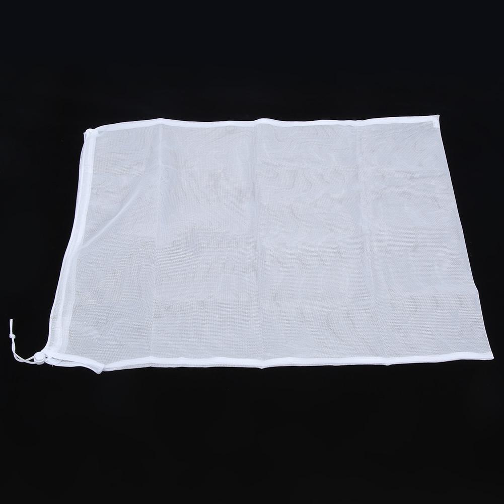 2pcs Reusable Fruit Vegetable Mesh Storage Drawstring Shopping Filter Bag Holder